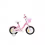 Bicycle MTB for Girls 12 Inch Bimbo Bike Pink/White