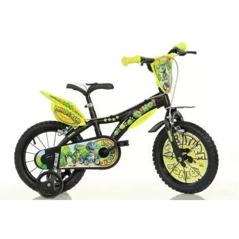 BIKE 16 DINO T-REX Lasteratas 16 tolli Roheline Must Oranž