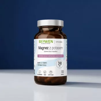 BIOWEN Magneesium 4x kaaliumiga – 100 kapslit – Vegan toidulisand