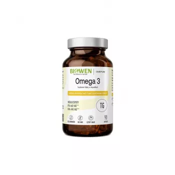 BIOWEN Omega 3 - 660 mg EPA, 440 mg DHA – toidulisand inimestele – 90 kapslit