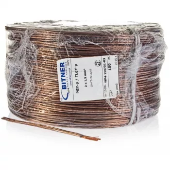 BITNER BiTsound PGY-p (TLgY) 2x1mm2 Kõlarikaabel 100m Rull