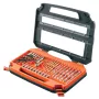BLACK & DECKER A7231-XJ 76-osaline titaanpuurikomplekt metallile ja müüritisele, 1,5-8 mm