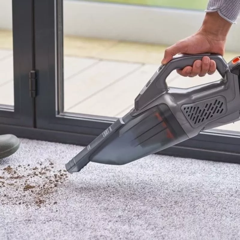 BLACK+DECKER BCHV001C1 Powerconnect 12V Auto käeshoitav tolmuimeja, 0,56L kotita, must/hall/oranž