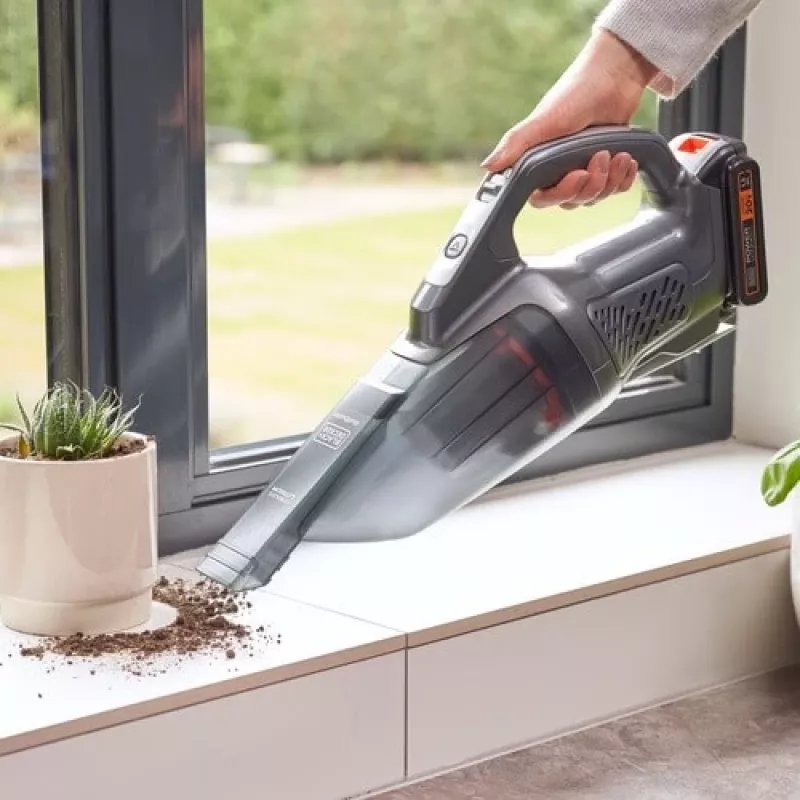 BLACK+DECKER BCHV001C1 Powerconnect 12V Auto käeshoitav tolmuimeja, 0,56L kotita, must/hall/oranž