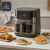 BLACK+DECKER BXAF8001E 8L digitaalne õhufritüür, 1700W, 8 režiimi, mittenakkuva korv, must