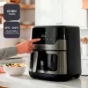 BLACK+DECKER BXAF8001E 8L digitaalne õhufritüür, 1700W, 8 režiimi, mittenakkuva korv, must