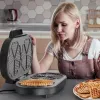 BLACK+DECKER BXFC3200E 1400 W Belgia vahvlimasin – mittenakkuva, reguleeritav termostaat, roostevaba teras