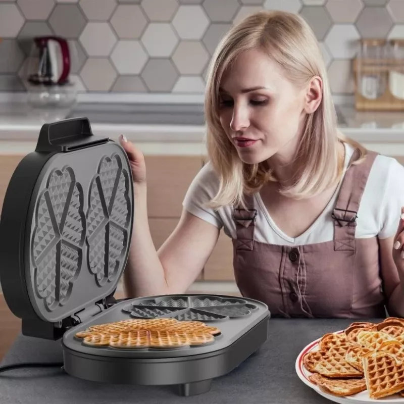 BLACK+DECKER BXFC3200E 1400 W Belgia vahvlimasin – mittenakkuva, reguleeritav termostaat, roostevaba teras