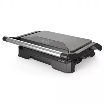 BLACK+DECKER BXGR1001E Elektriline kontaktgrill 1000W, mittenakkuva ribiplaat, roostevaba teras, rasvakauss, vertikaalne hoiustamine