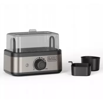 BLACK+DECKER BXKS4800E Munakeetja, 400 W, 6 muna, Pehme/Keskmine/Kõva, Must