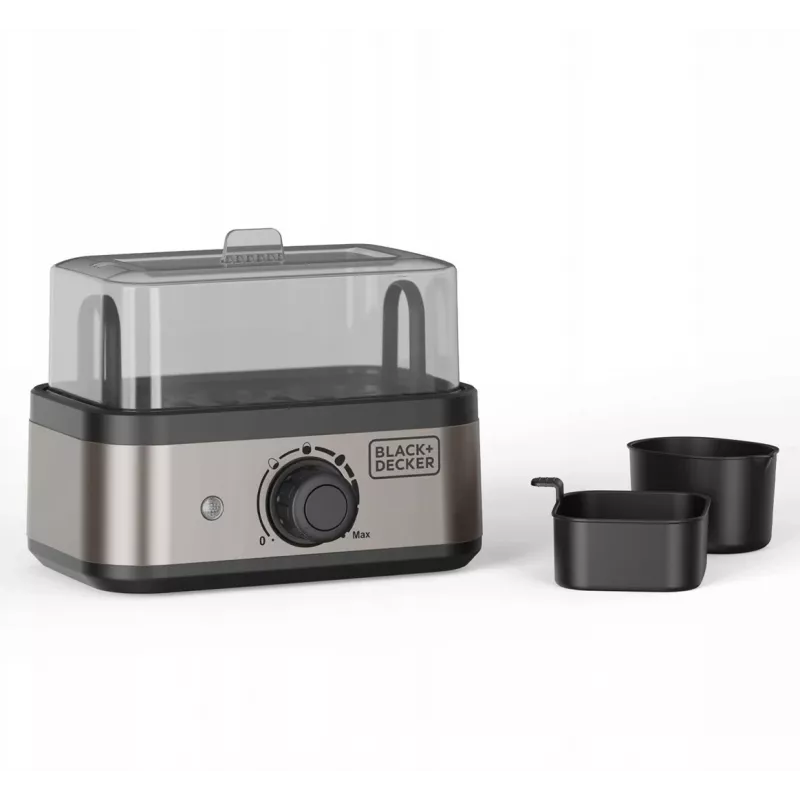 BLACK+DECKER BXKS4800E Munakeetja, 400 W, 6 muna, Pehme/Keskmine/Kõva, Must