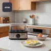 BLACK+DECKER BXKS4800E Munakeetja, 400 W, 6 muna, Pehme/Keskmine/Kõva, Must