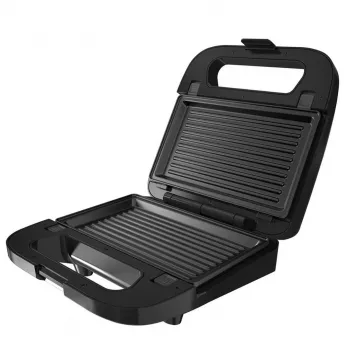 BLACK+DECKER BXSA754E 3-in-1 võileivamasin, vahvlimasin ja grill 3 vahetatava mittenakkuva plaadiga, 750 W, roostevaba teras