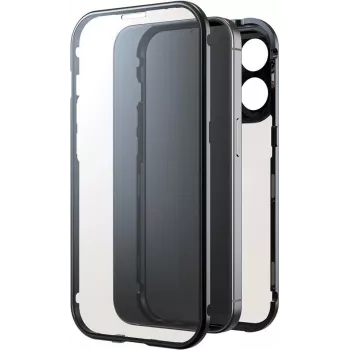 Black Rock ümbris 360° klaasiga Apple iPhone 16 Pro jaoks, must 00228092