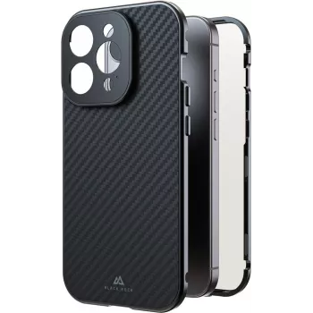 Black Rock Cover 360° klaas Apple iPhone 16 Pro jaoks, tõeline süsinikkiud (00228093)