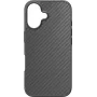 BLACK ROCK Robust Carbon ümbris Apple iPhone 16 jaoks – must 00228081