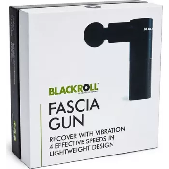BLACKROLL FASCIA GUN Massaažipüstol 4 otsikuga, 4 intensiivsustasemega, harjavaba mootoriga, USB-C, reisikohvriga - A002840