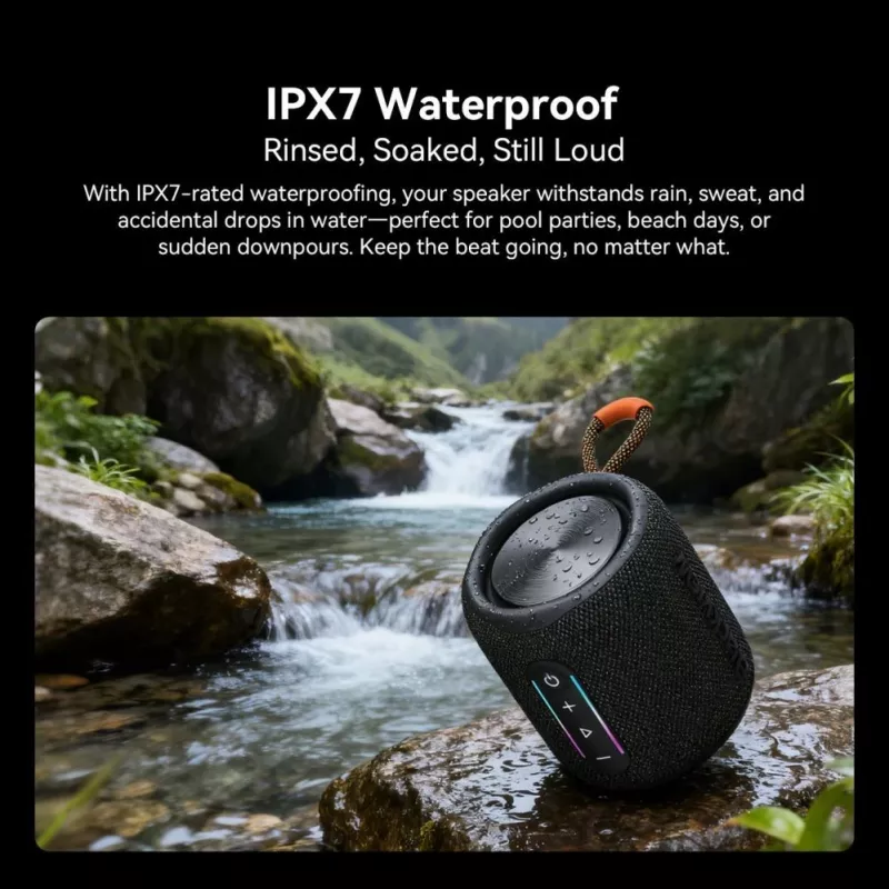 Blackview AuraBass 2 kaasaskantav Bluetooth kõlar, 15W, IPX5, 7h aku, must