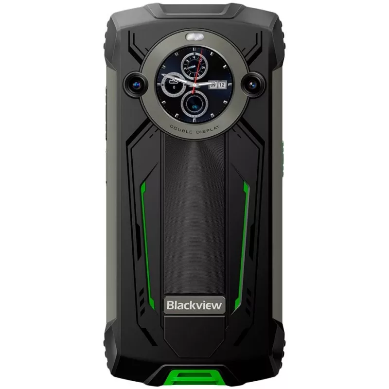 Blackview BV8200 Vastupidav 4G LTE Nutitelefon 6.5 inch FHD+ 120Hz, 1.3 inch Teine Ekraan, 12GB RAM, 256GB Salvestusruum, 8800mAh Aku, 50MP+13MP Tagakaamerad, 32MP Esikaamera, IP68/IP69K/MIL-STD-810H, NFC, Sõrmejäljelugeja, Roheline