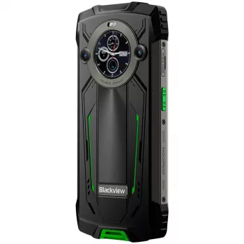 Blackview BV8200 Vastupidav 4G LTE Nutitelefon 6.5 inch FHD+ 120Hz, 1.3 inch Teine Ekraan, 12GB RAM, 256GB Salvestusruum, 8800mAh Aku, 50MP+13MP Tagakaamerad, 32MP Esikaamera, IP68/IP69K/MIL-STD-810H, NFC, Sõrmejäljelugeja, Roheline