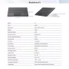 Blackview K1 Bluetooth-klaviatuur juhtmevaba üliõhuke 10 inch – 280mAh aku, Bluetooth 3.0, ühilduv Windows / Android / iOS, must-hall