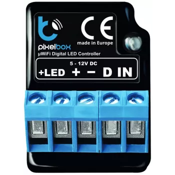 BLEBOX LED Pixelbox Wi-Fi valgustusmoodul – piksli kontroller WS2812/APA102 jaoks, 5A, 1024 pikslit