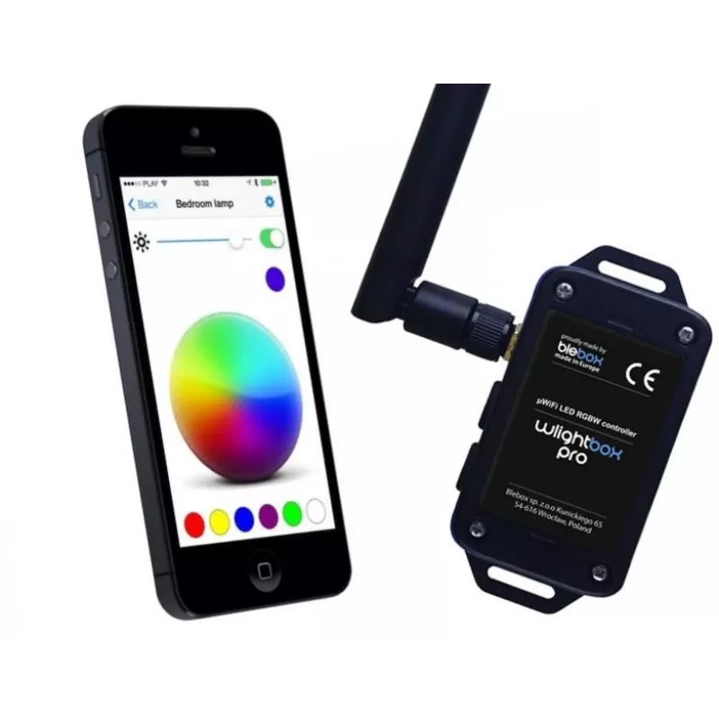 BleBox wLightBox Pro WiFi nutikas valgustusmoodul – 4-kanaliline PWM LED-kontroller (12-24V DC, RGBW/CCT, töötab Alexaga ja Google'iga)