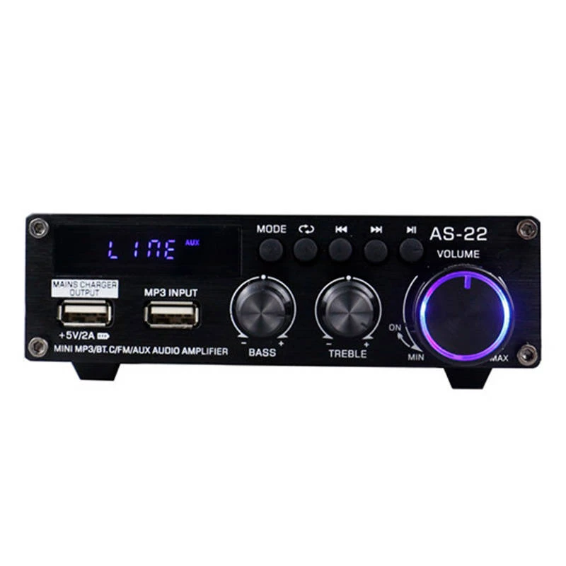 Blitzwolf AS-22 Helivõimendi, 45W, Bluetooth 5.0, USB + Kaugjuhtimispult (Must)