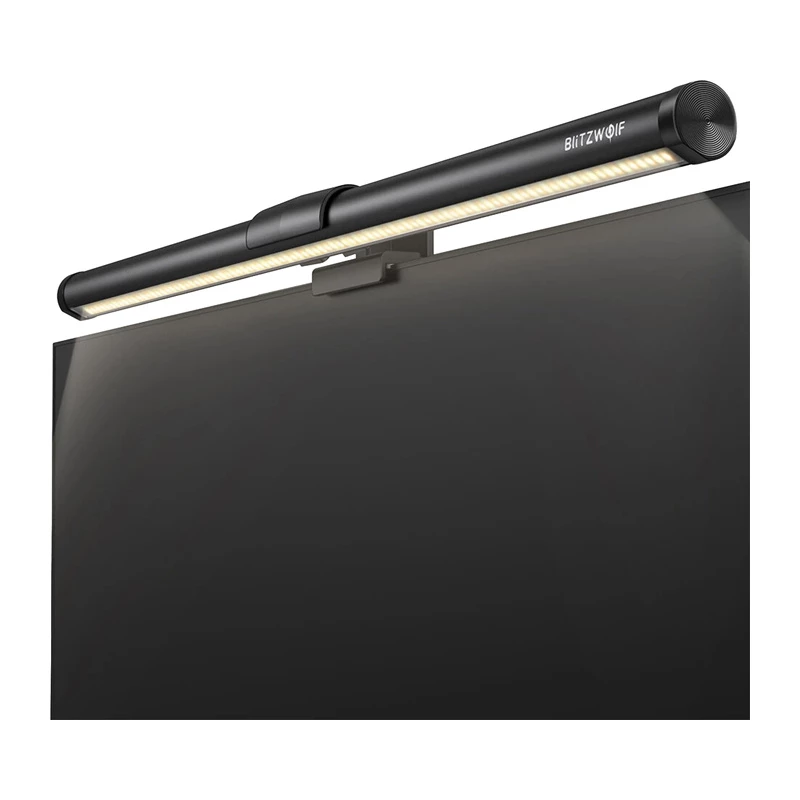 BlitzWolf BW-CML2 Air Monitor Light with CO2, TVOC, Temperature & Humidity Sensor — Dimmable LED Bar, 2700-6500K, CRI Ra95, USB-C