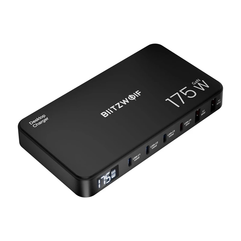 Blitzwolf BW-S30 6-in-1 laadimisjaam 4xUSB-C + 2xUSB 175W