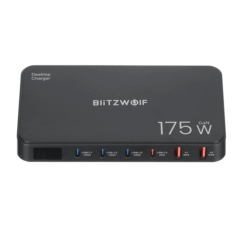 Blitzwolf BW-S30 6-in-1 laadimisjaam 4xUSB-C + 2xUSB 175W
