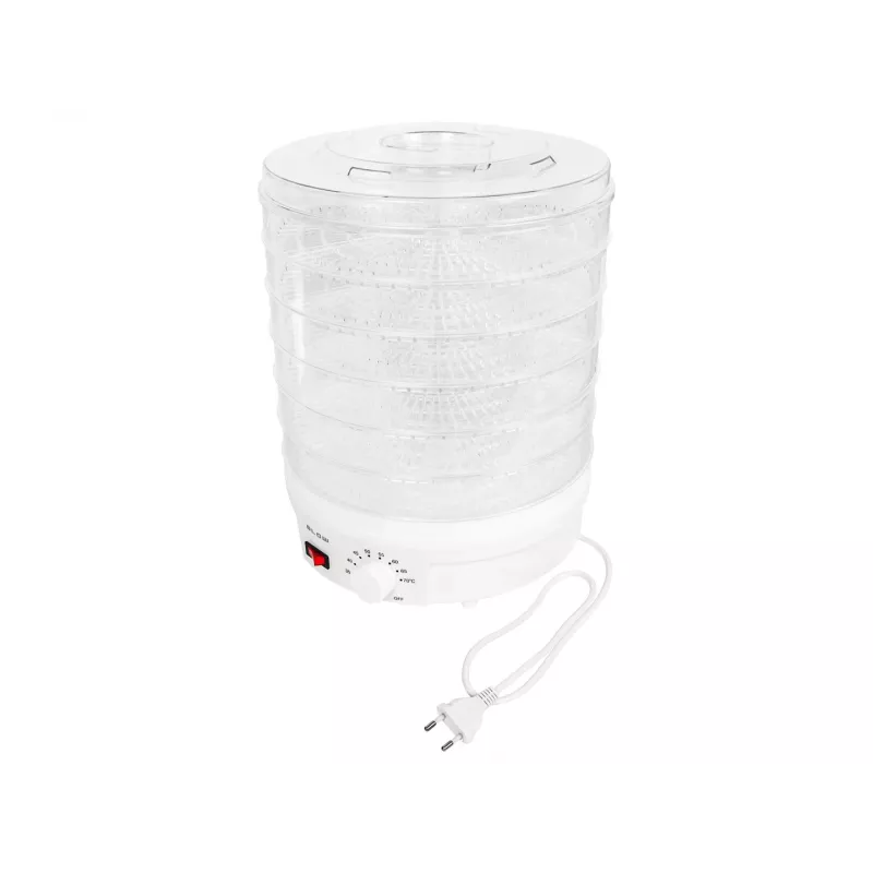 BLO Seente, Köögivilja ja Puuvilja Kuivati 500W FD-01, 5 alusega, reguleeritav temperatuur 35-70°C