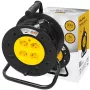 BLO PR-61 30m pikendusjuhe rulliga, 4 maandatud pistikupesa, termokaitse, 3x1,5mm² H05VV-F kaabel, IP20, 16A/230V, max 3680W lahti kerituna