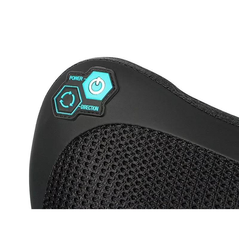 BLO Shiatsu Massaažipadi kuumutusfunktsiooniga, 4 pöörlevat sõlme, must