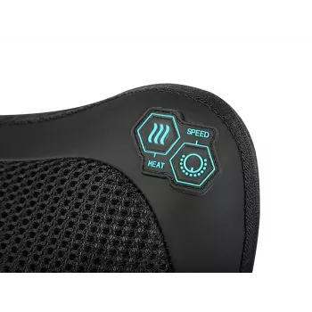BLO Shiatsu Massaažipadi kuumutusfunktsiooniga, 4 pöörlevat sõlme, must