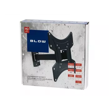 BLOW 76-863# Fikseeritud TV seinakinnitus 42-tollistele ekraanidele, VESA kuni 200x200, 25 kg, must