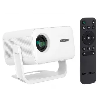 BLOW AndroidTV FullHD MaxView kaasaskantav projektor valge