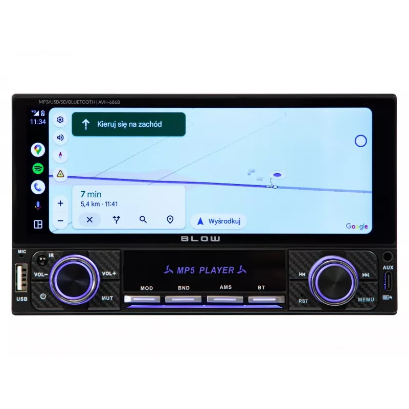 BLOW AVH-686B RDS MP3/USB/Micro SD/Bluetooth autoraadio