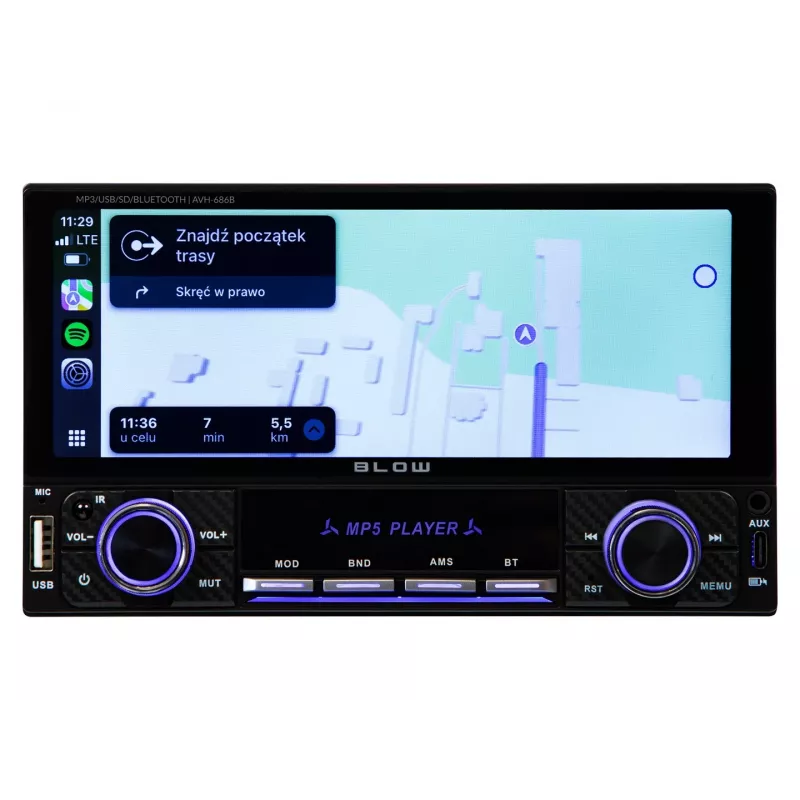 BLOW AVH-686B RDS MP3/USB/Micro SD/Bluetooth autoraadio