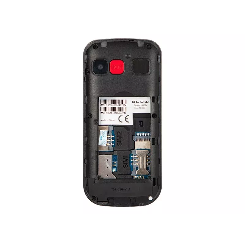 BLOW Black seeniortelefon alusega S18D
