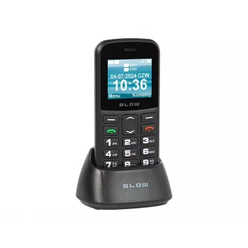 BLOW Black seeniortelefon alusega S18D