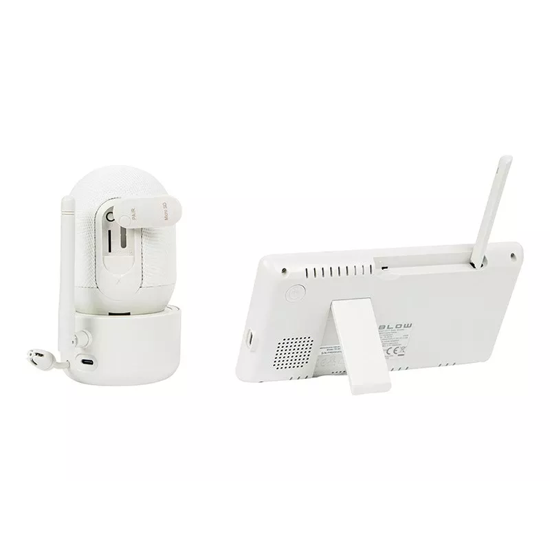 BLOW Electronic imehoidja 5.5 inch LCD WiFi monitoriga, Full HD kaamera, Pan/Tilt/Zoom, öövaatlus, kahesuunaline heli, temperatuuriandur, hällilaulud, 300m ulatus