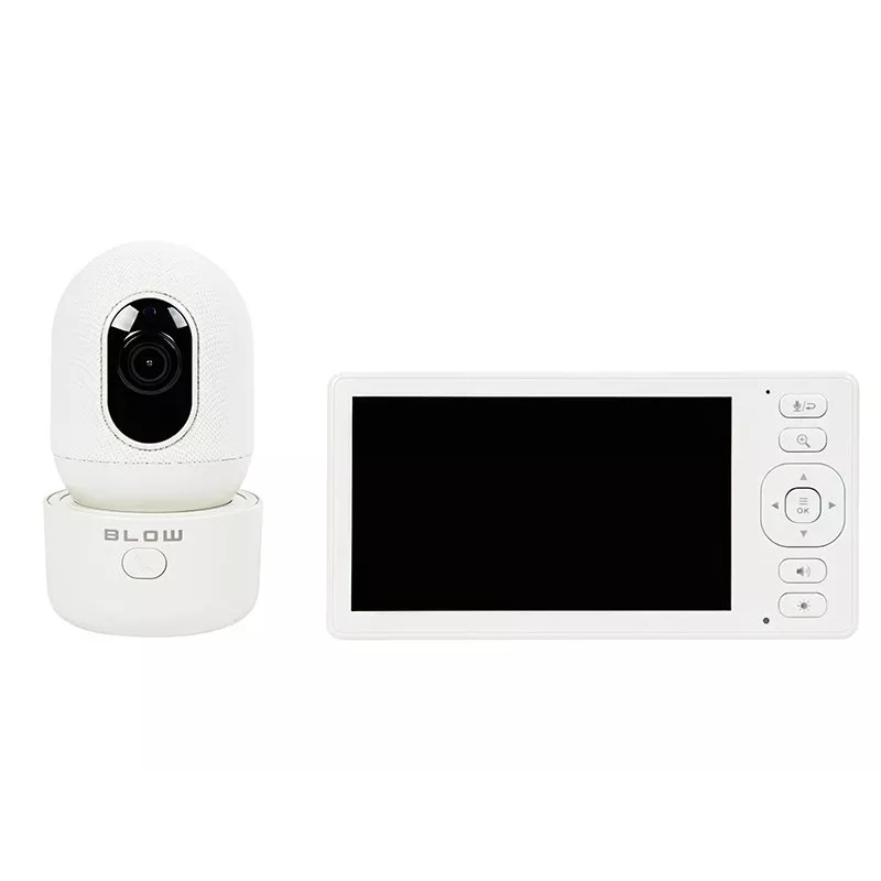 BLOW Electronic imehoidja 5.5 inch LCD WiFi monitoriga, Full HD kaamera, Pan/Tilt/Zoom, öövaatlus, kahesuunaline heli, temperatuuriandur, hällilaulud, 300m ulatus