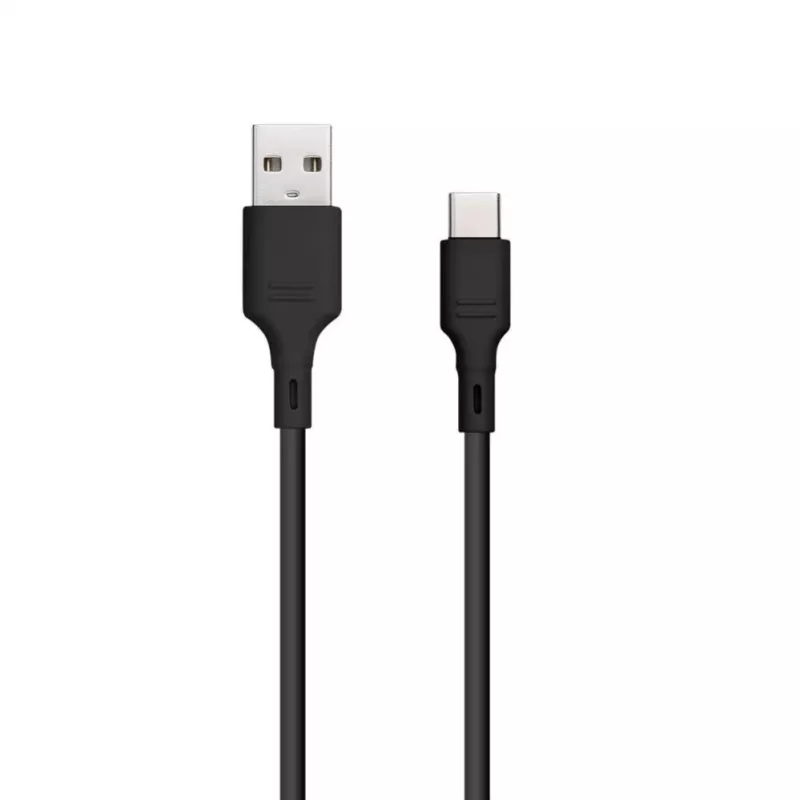 Blue Star USB-A to USB-C kaabel 1m 3A Must DC-001AC3.0