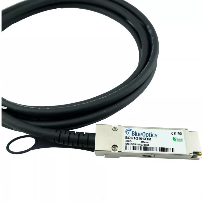 BLUELAN 400G QSFP112 otsene vasest kaabel, 1m, ühilduv Supermicro CBL-NTWK-0912-QSFP-1 CBL-NTWK-0912-QSFP-1-BL
