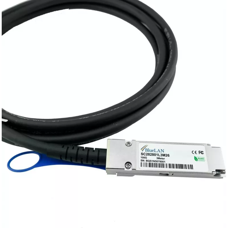 BlueOptics CBL-NTWK-0943-SQ28C10M-BL InfiniBand kaabel 10 m QSFP28 Oranž