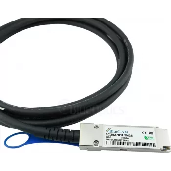 BlueOptics Dell EMC Ühilduv DAC-QSFP28-4SFP28-25G-BL Passiivne 100GBASE-CR4 QSFP28 kuni 4x25GBASE-CR SFP28 Direct Attach Breakout Kaabel, 5m, AWG26