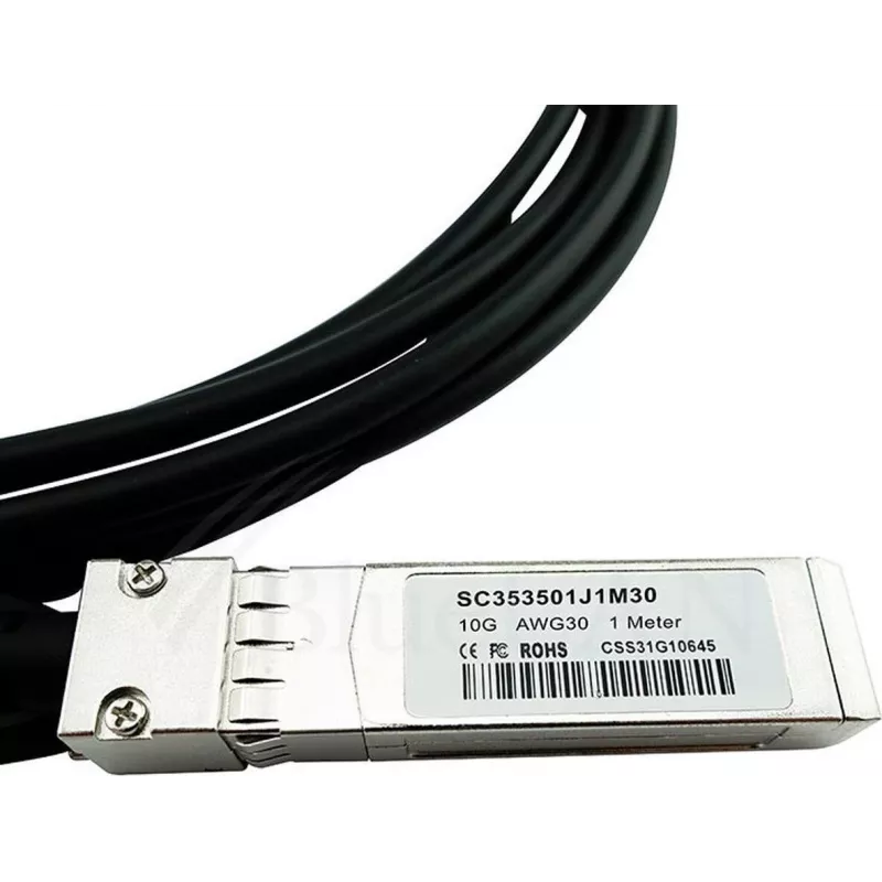 BlueOptics Hirschmann SFP-10-DAC-2m Ühilduv BlueLAN 10GBASE-CR Passiivne SFP+ Otseühenduskaabel, 2 meetrit, AWG30