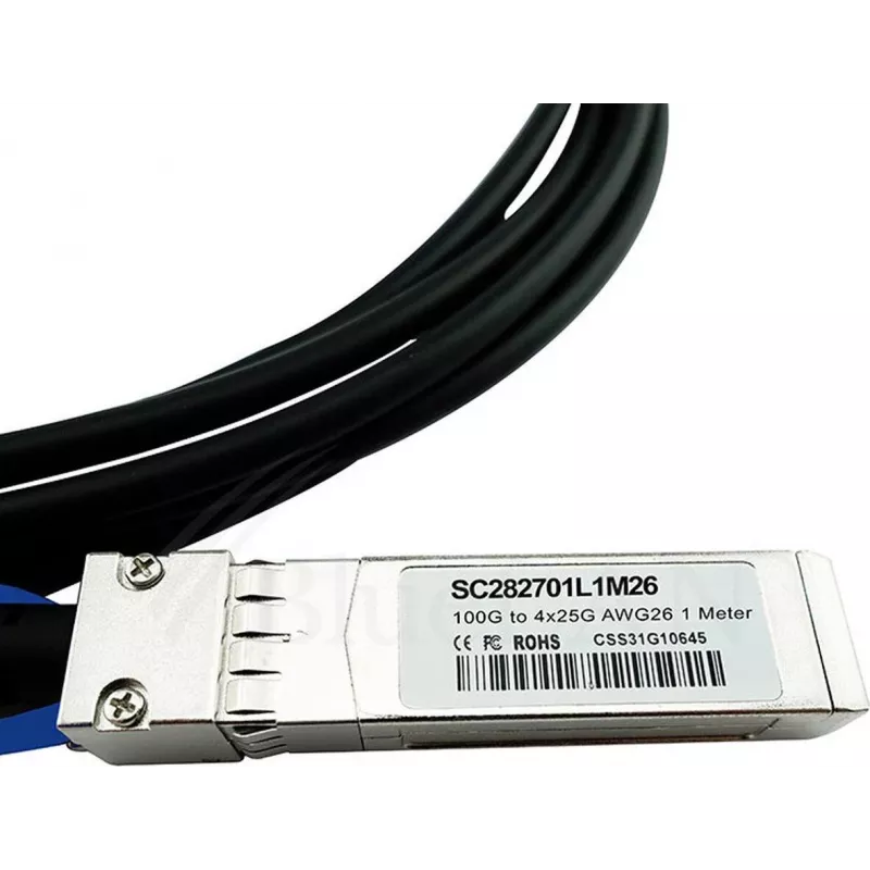 BlueOptics MCP7F00-A002R30N Ühilduv BlueLAN QSFP28 kuni 4x SFP28 Otseühenduse Hargnemiskaabel, 2m, Passiivne, AWG26