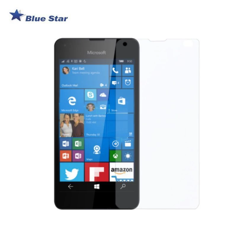 BlueStar Karastatud Klaasist Ekraanikaitse Microsoft Lumia 550 jaoks (1 tk, läbipaistev)